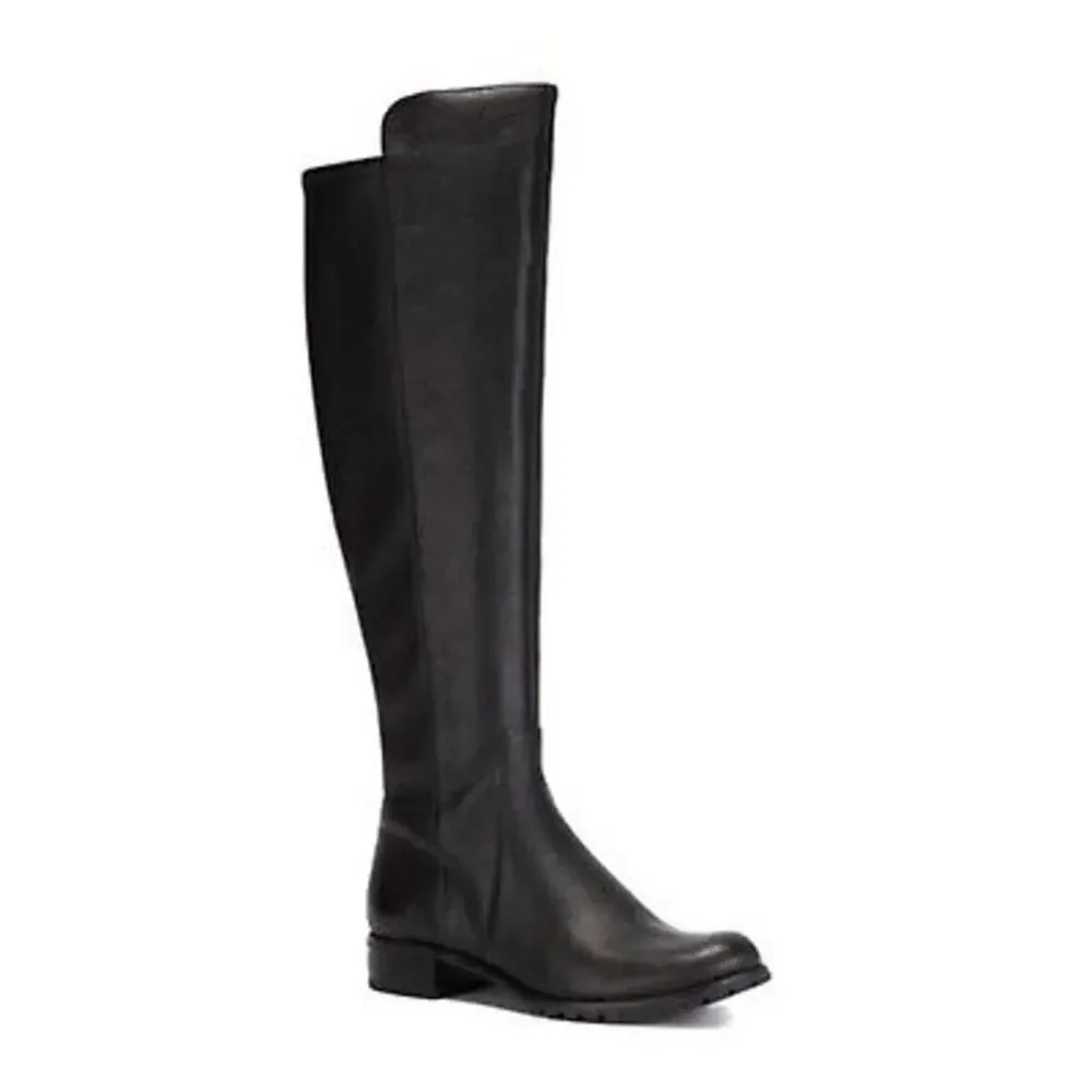 Michael‎ Kors Joanie Black Over the Knee Leather Stretch Boots